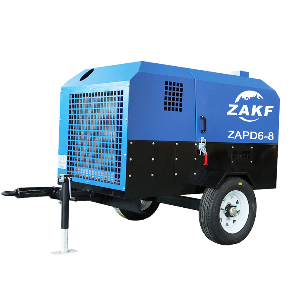 8 Bar ZAPD6-8 Diesel Mobile Compressor